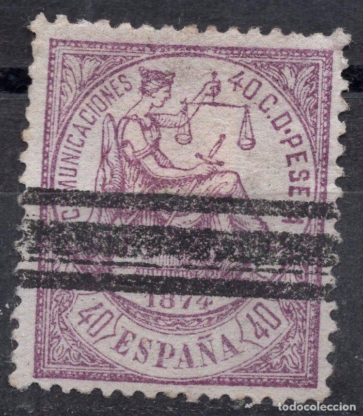 Sellos: ESPA&Ntilde;A 1874 STAMP MICHEL ES 140a