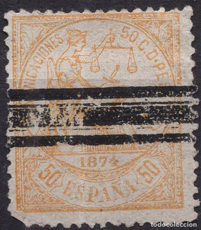 Sellos: ESPA&Ntilde;A 1874 STAMP MICHEL ES 141a