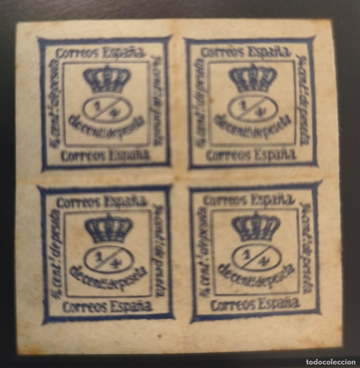 Sellos: ESPA&Ntilde;A. EDIFIL 115 *. 4/4 AZUL AMADEO I. CAT&Aacute;LOGO 100 &euro;