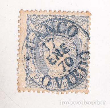 Sellos: RARO SELLO DE LA MATRONA CON PRECIOSO FECHADOR. LUANCO. ASTURIAS. 1870