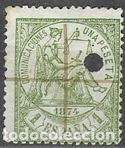 Sellos: SELLO USADO DE ESPA&Ntilde;A 1874, EDIFIL 150