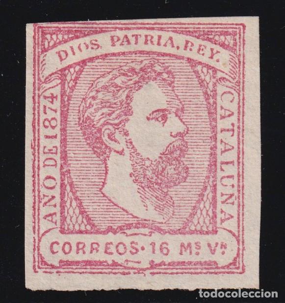 Sellos: ESPA&Ntilde;A - CARLOS VII * 157 - A&Ntilde;O 1874