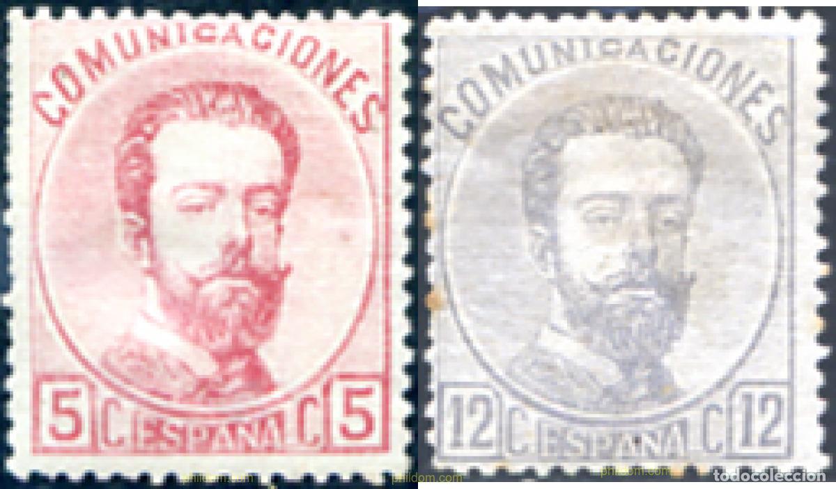Sellos: 285179 HINGED ESPA&Ntilde;A 1872 MOTIVOS VARIOS