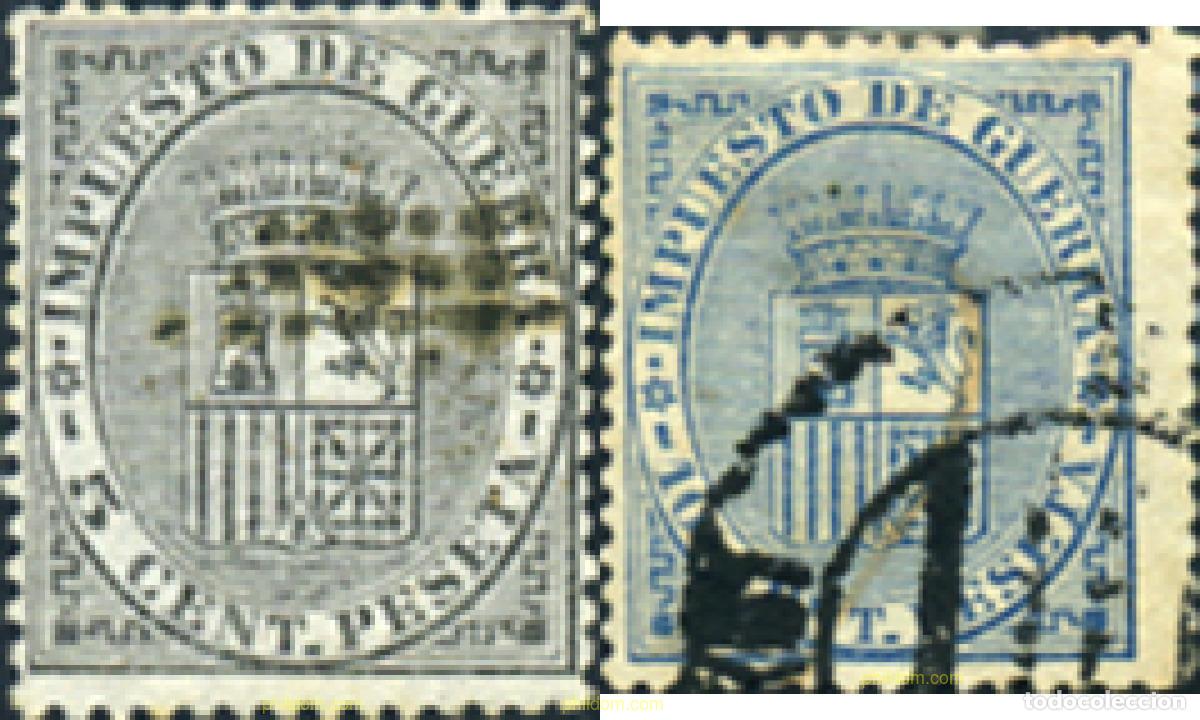 Sellos: 365771 USED ESPA&Ntilde;A 1874 ESCUDO DE ESPA&Ntilde;A