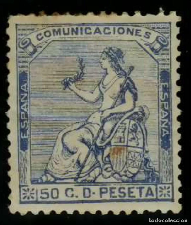 Sellos: FA3153. Emision 1-7-1873. Valor de 50 centimos ultramar NUEVO