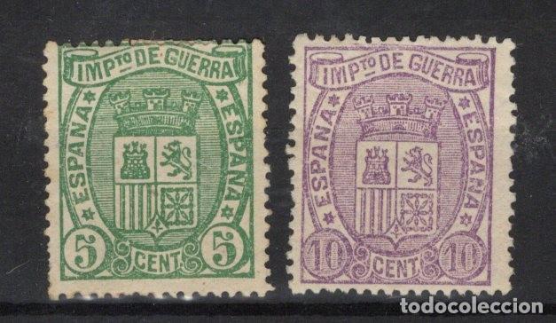 Sellos: PC940 Sellos Espa&ntilde;a a&ntilde;o 1875 EDIFIL 154/155* sellos originales SERIE COMPLETA en NUEVO v.c. 31 &euro;