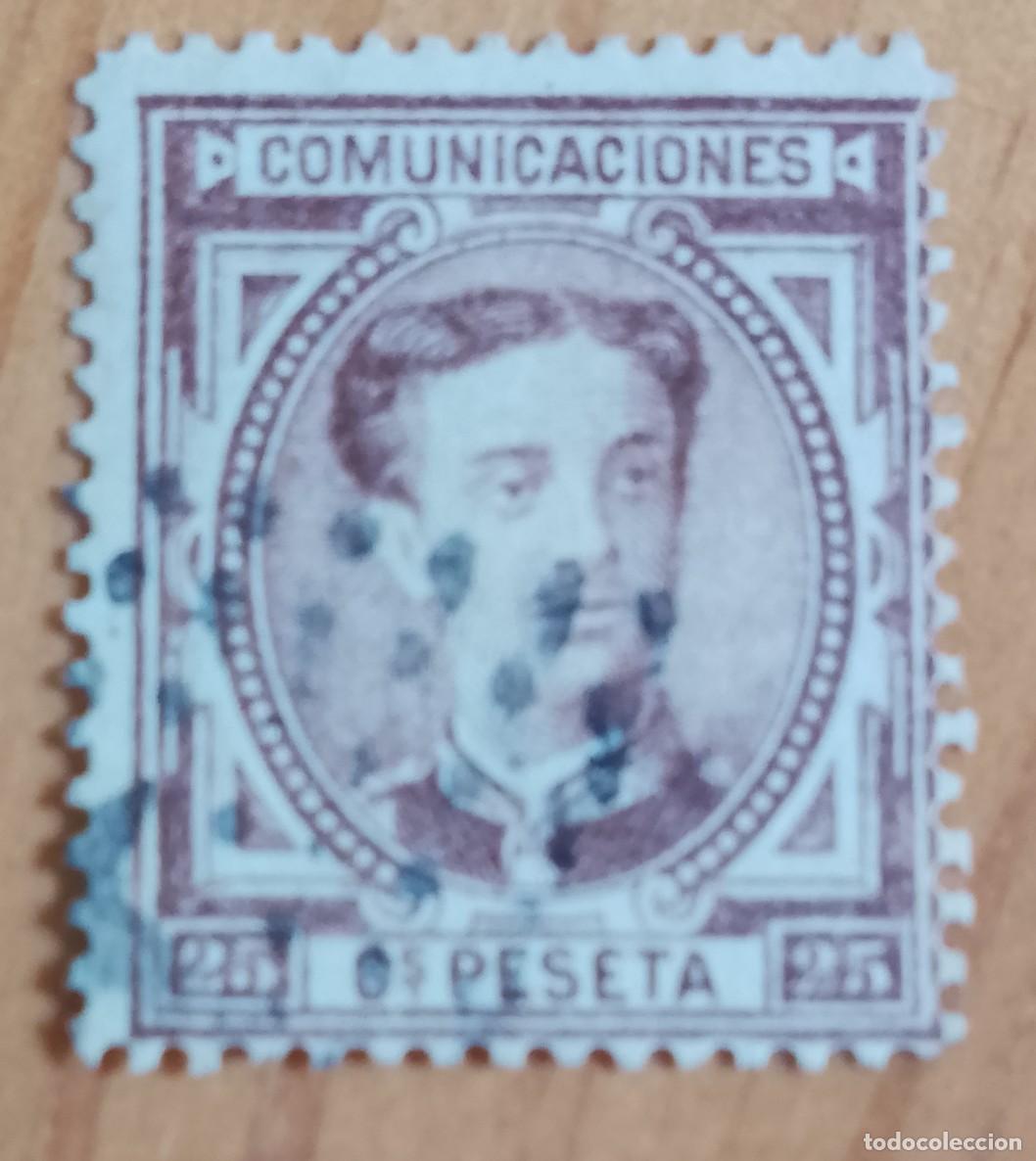 Sellos: A&Ntilde;O 1876 - EDIFIL 177 - 25 CS. PESETA - ALFONSO XII