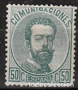 Timbres: Espa&ntilde;a edf n&ordm;120 Verde 50ct Sello nuevo sin charnela MNH.Amadeo I.1872
