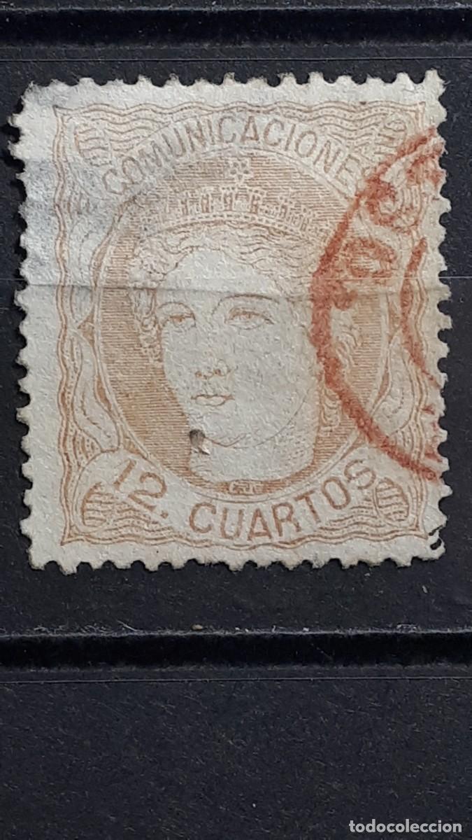 Sellos: ESPA&Ntilde;A. A&Ntilde;O 1870. &deg;. Edifil 113