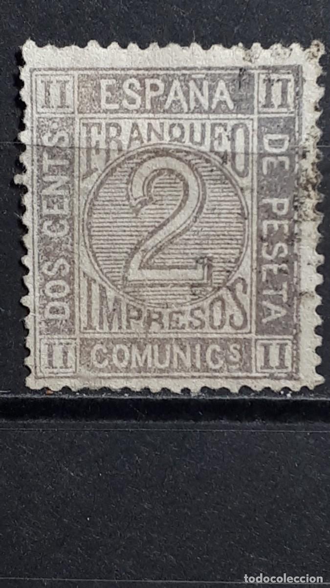 Sellos: ESPA&Ntilde;A. A&Ntilde;O 1872. &deg;. Edifil 116