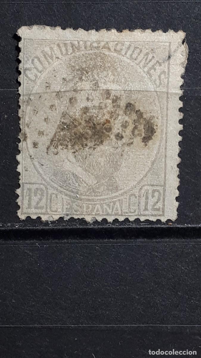 Sellos: ESPA&Ntilde;A. A&Ntilde;O 1872. &deg;. Edifil 122