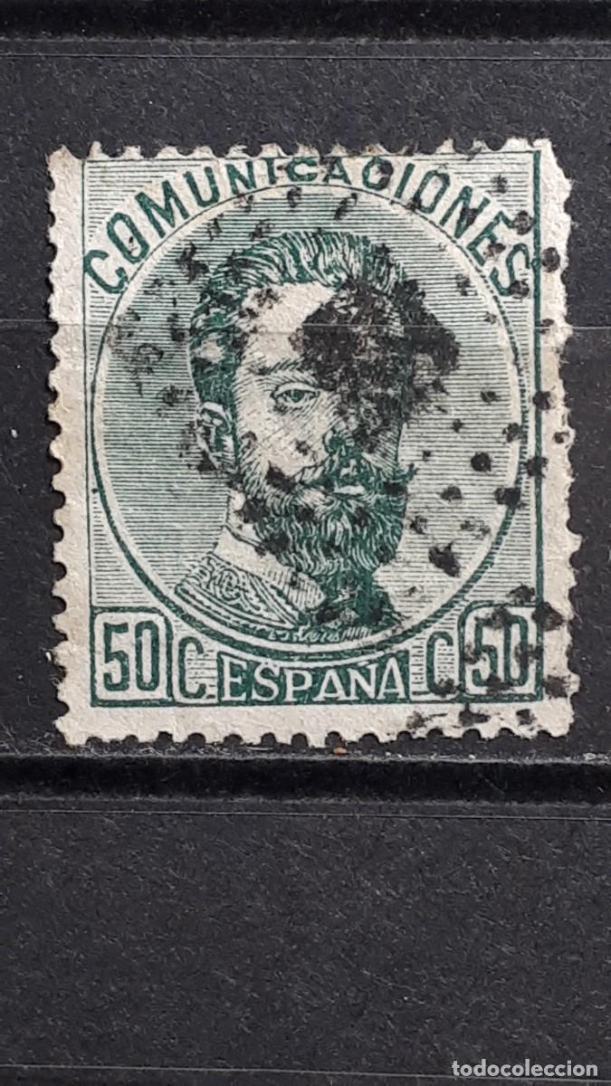 Sellos: ESPA&Ntilde;A. A&Ntilde;O 1872. &deg;. Edifil 126