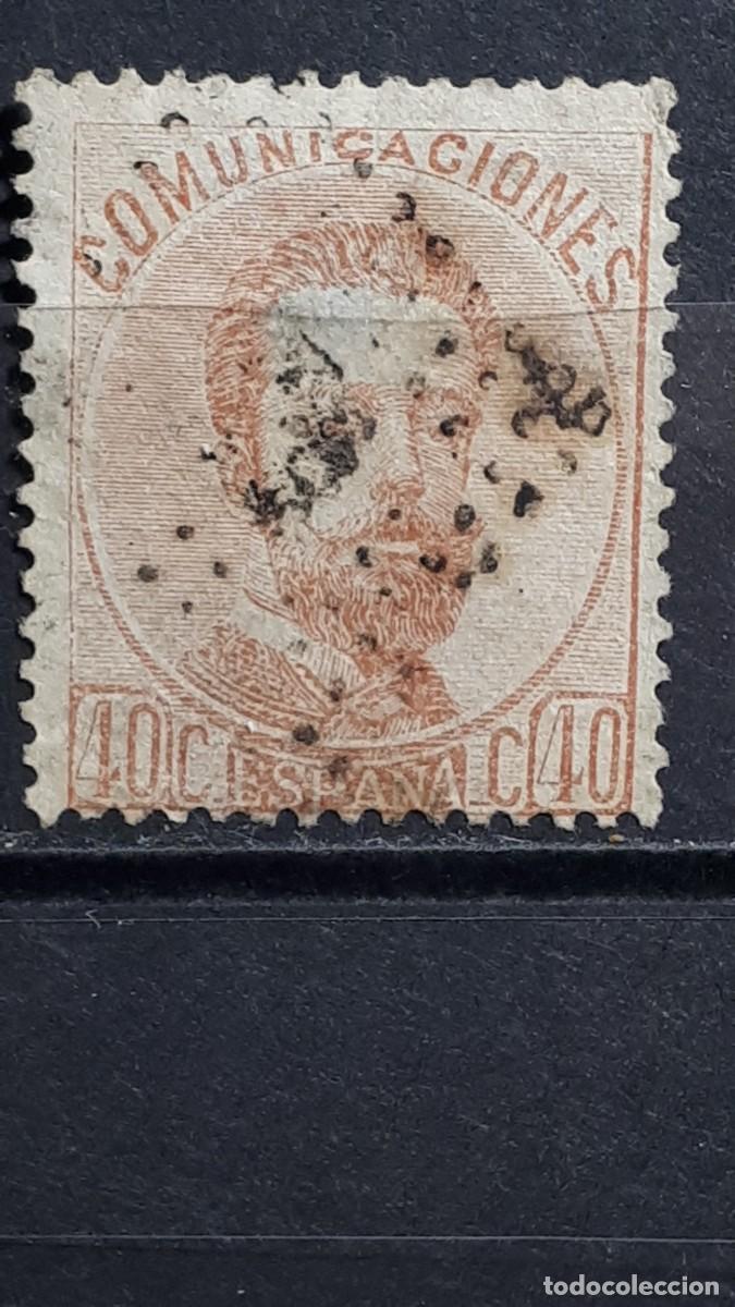 Sellos: ESPA&Ntilde;A. A&Ntilde;O 1872. &deg;. Edifil 125