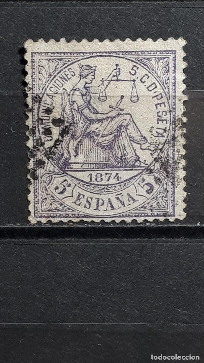Sellos: ESPA&Ntilde;A. A&Ntilde;O 1874. &deg;. Edifil 144