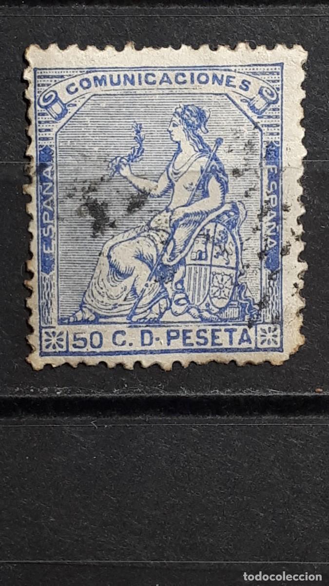 Sellos: ESPA&Ntilde;A. A&Ntilde;O 1873. &deg;. Edifil 137