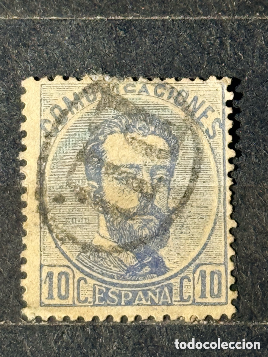 Sellos: Espa&ntilde;a. 1872. Amadeo de Saboya. Edifil 121. Usado.