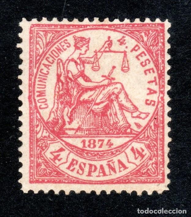 Sellos: EDIFIL 152 ALEGOR&Iacute;A DE LA JUSTICIA 1874. VALOR CAT&Aacute;LOGO: 1.120 &euro;. PIEZA DE LUJO. AUT&Eacute;NTICO. MH *