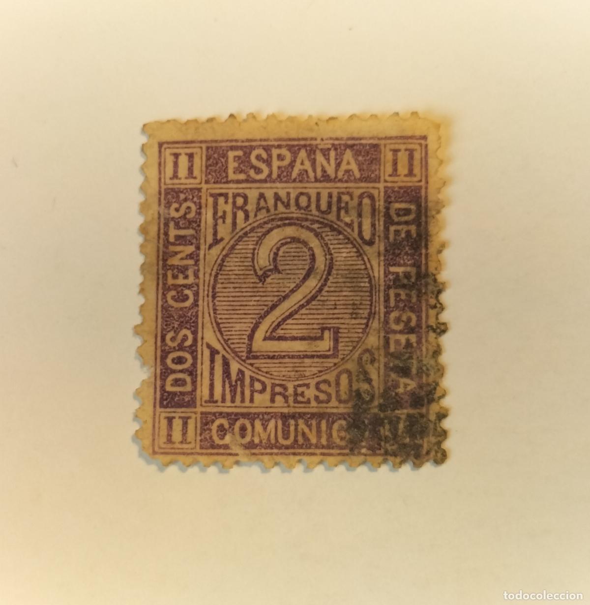 Sellos: SELLO ESPA&Ntilde;A AMADEO I - 1872- EDIFIL N⁰ 116.