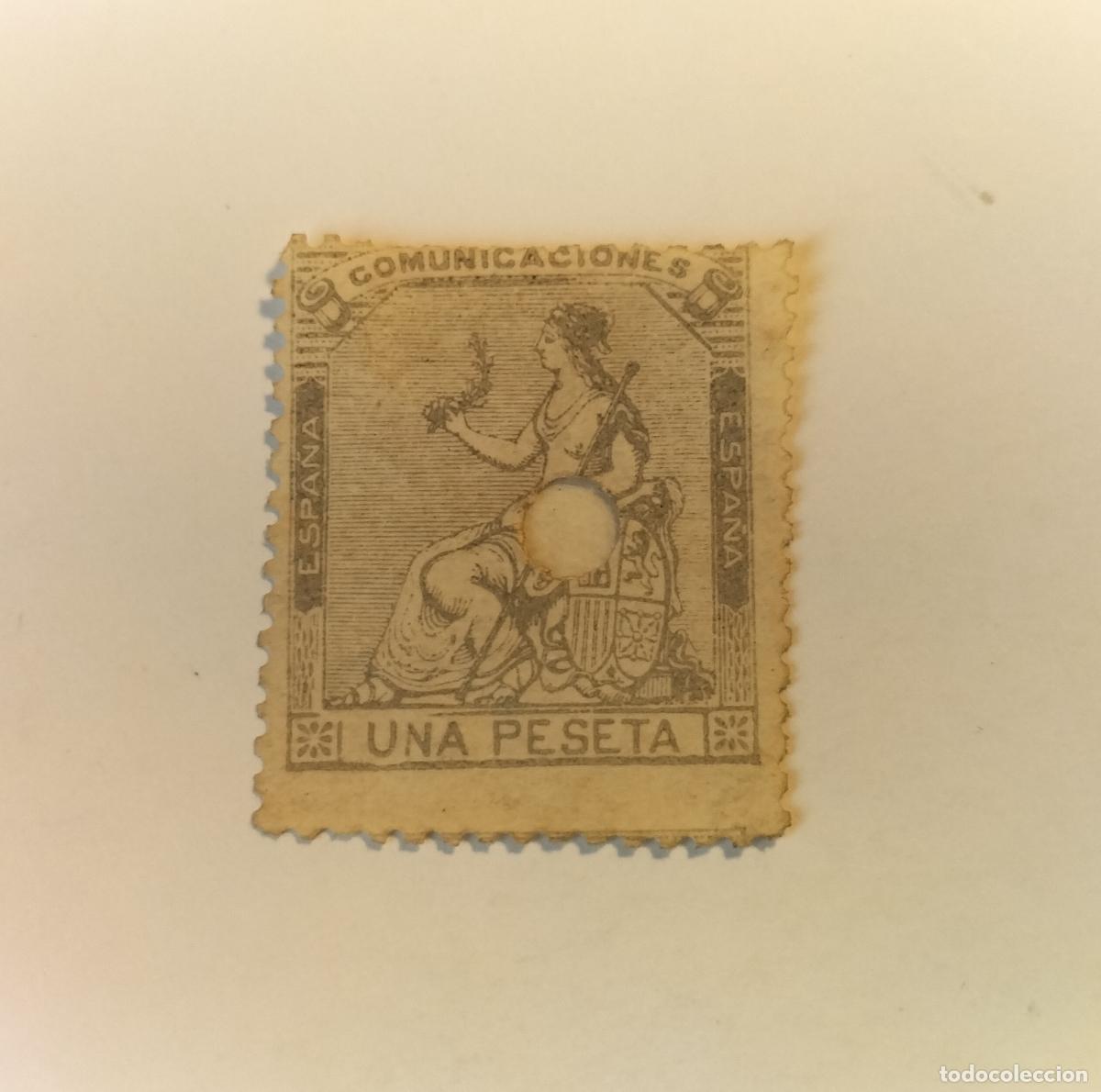 Sellos: SELLO ESPA&Ntilde;A - 1 REP&Uacute;BLICA- 1873- EDIFIL N⁰ 138.