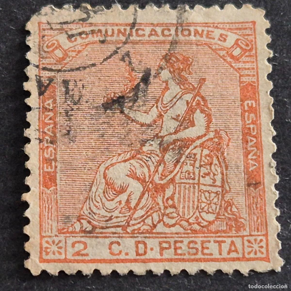 Sellos: ESPA&Ntilde;A, 1873, ALEGOR&Iacute;A DE LA REP&Uacute;BLICA, EDIFIL 131, USADO, ( LOTE AR )