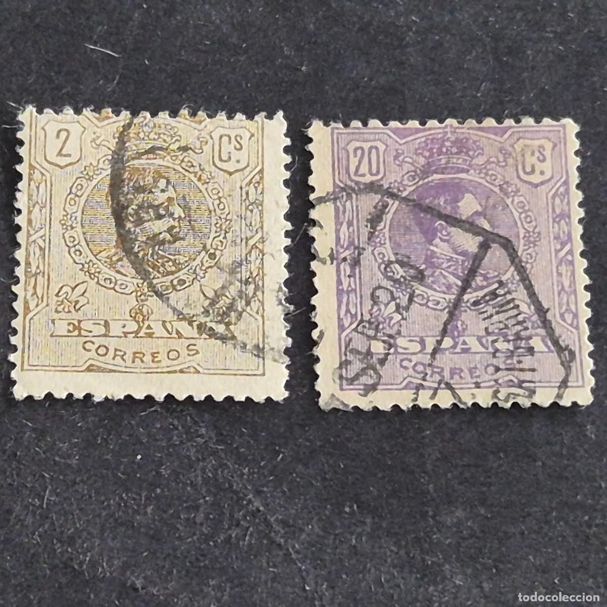 Sellos: ESPA&Ntilde;A, 1920, ALFONSO XIII, TIPO MEDALL&Oacute;N, EDIFIL 289-290, USADO, ( LOTE AR )