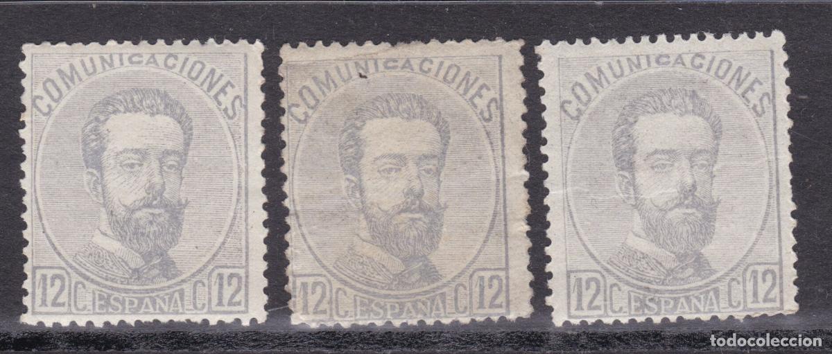 Timbres: AA11- Cl&aacute;sicos Amadeo I Edifil 122 x 3 Sellos Nuevos ** Sin Fijasellos. Buena Calidad