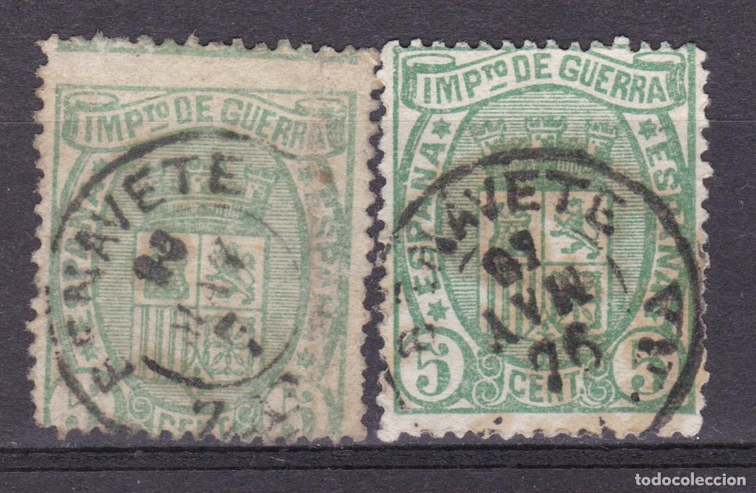 Timbres: AA11- Cl&aacute;sicos Edifil 154 Usados Error Fechador BENAVETE (Benavente) ZAMORA x 2