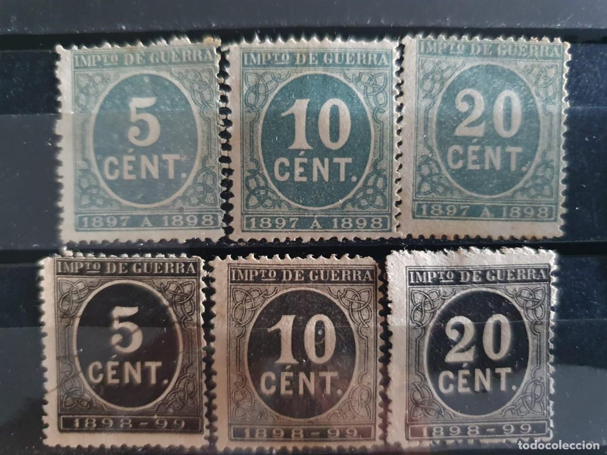 Stamps: CIFRAS EDIFIL 232 + 233 + 235 + 236 + 237 + 239 NUEVOS ESPA&Ntilde;A 1898