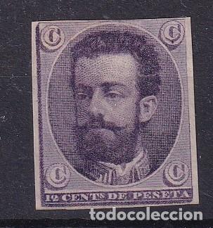 Stamps: PC66 Sellos Espa&ntilde;a a&ntilde;o 1872 proyecto no adoptado Pascual Alegre papel fino sin dentar Galvez 848*
