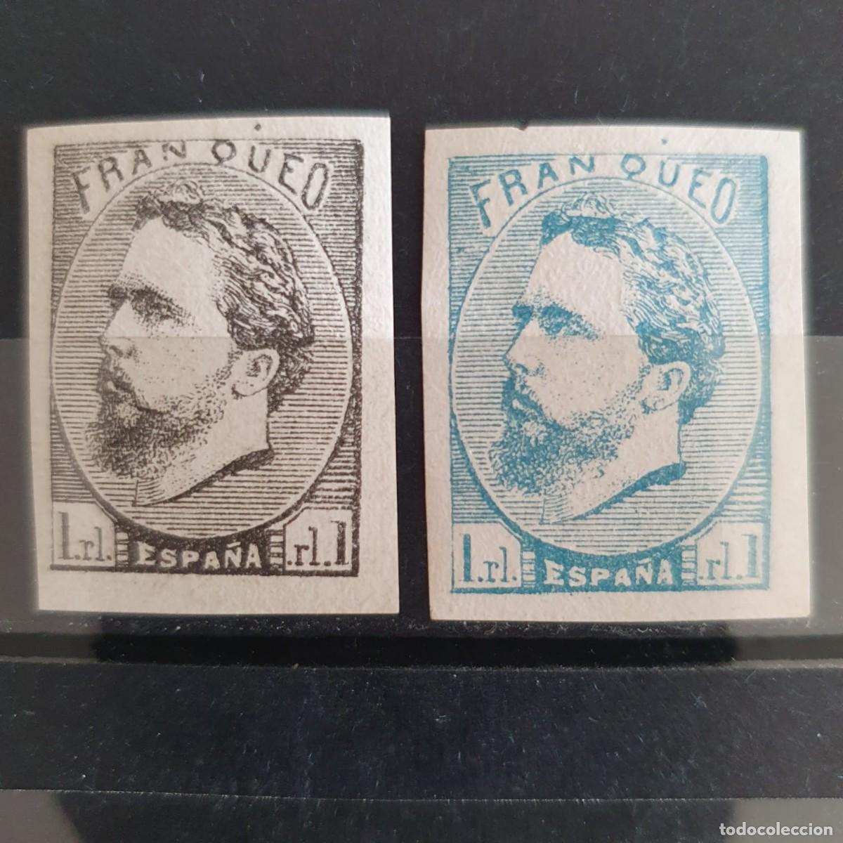 Stamps: EDIFIL 156 * CARLOS VII FALSO VARIACION COLOR