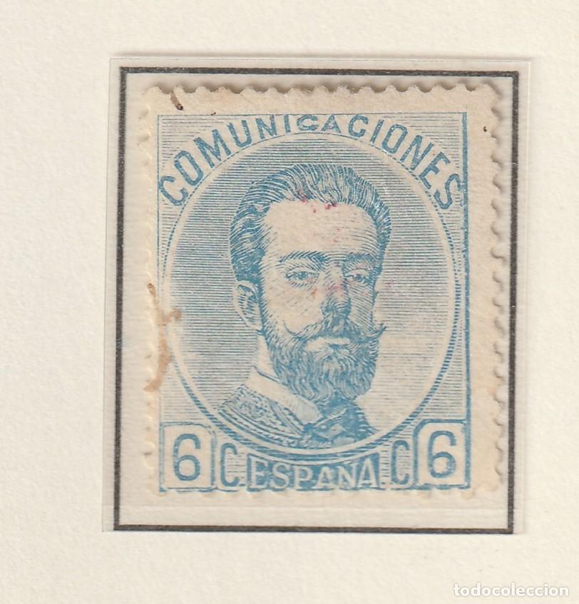 Briefmarken: EDIFIL 119&ordm; 6c azul REINADO AMADEO I