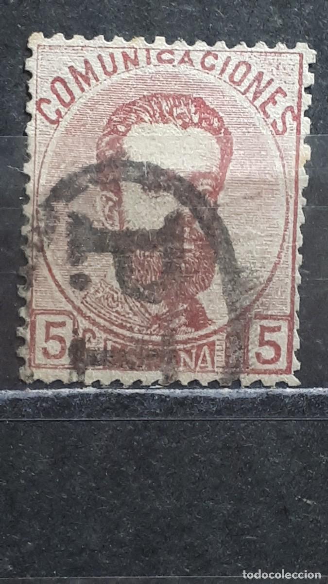 Sellos: ESPA&Ntilde;A. A&Ntilde;O 1872. &deg;. MATASELLO P.D. PORTES PAGADOS INTERNACIONAL. Edifil 118