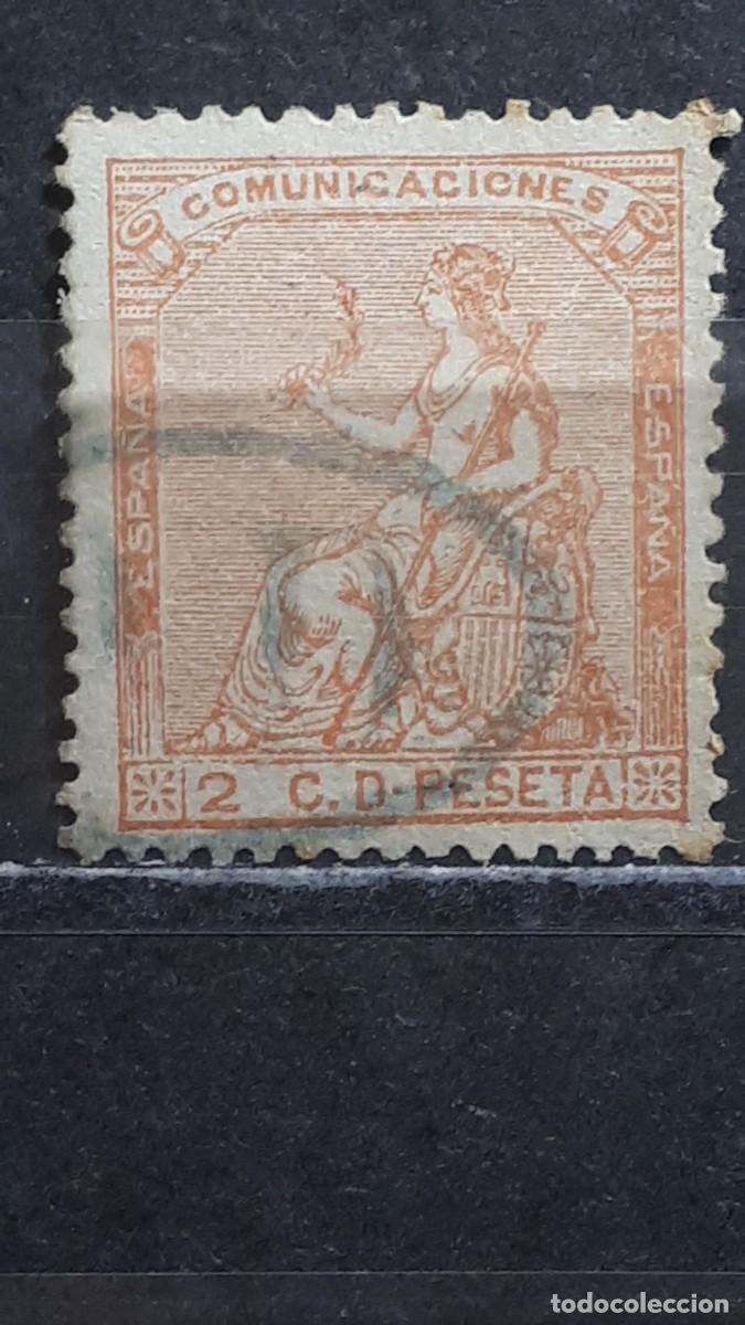 Sellos: ESPA&Ntilde;A. A&Ntilde;O 1873. &deg;. MATASELLO P.D. PORTES PAGADOS INTERNACIONAL. Edifil 131