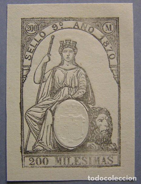 Sellos: SELLO FISCAL 200 MILESIMAS - 9&ordm; A&Ntilde;O 1870