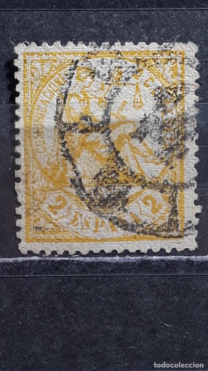 Sellos: ESPA&Ntilde;A. A&Ntilde;O 1874. &deg;. Matasellos Rueda de carreta de Valladolid. Edifil 143