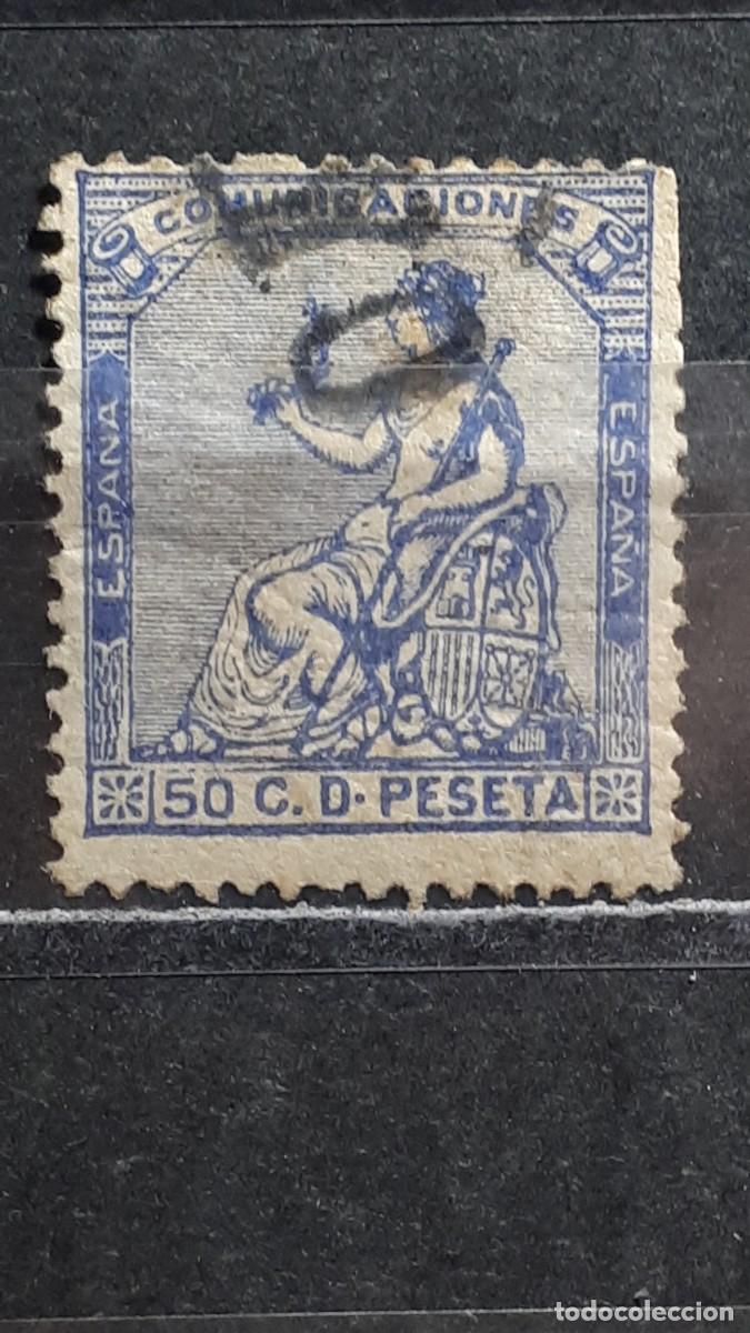 Sellos: ESPA&Ntilde;A. A&Ntilde;O 1873. &deg;. Edifil 137