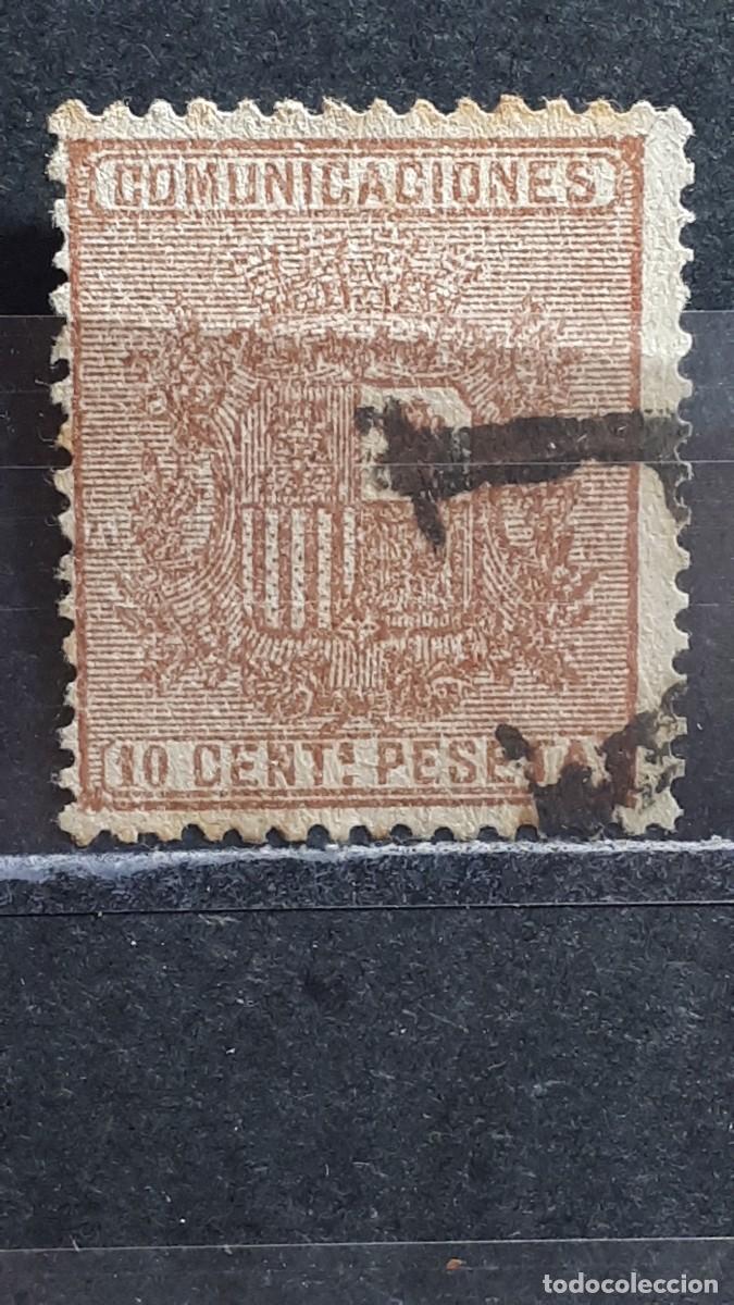 Sellos: ESPA&Ntilde;A. A&Ntilde;O 1874. &deg;. Matasello A . Edifil 153