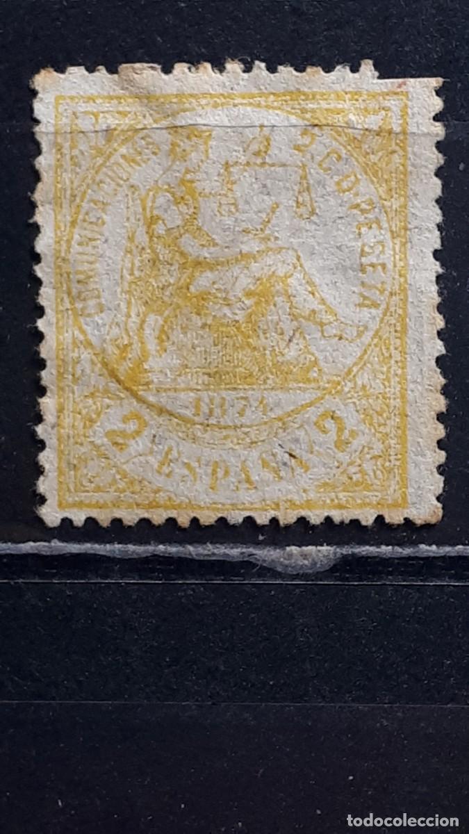 Sellos: ESPA&Ntilde;A. A&Ntilde;O 1874. &deg;. Edifil 143