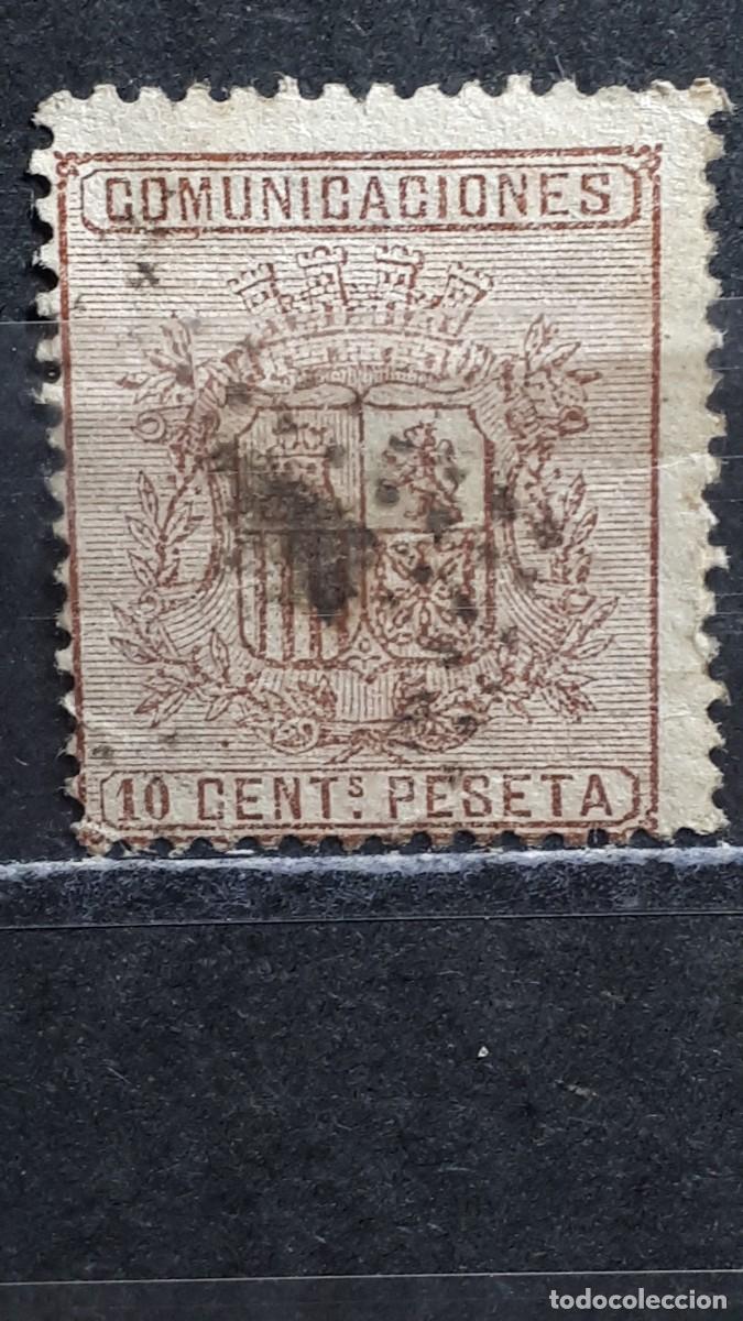 Sellos: ESPA&Ntilde;A. 1874. &deg;. EDIFIL 153.
