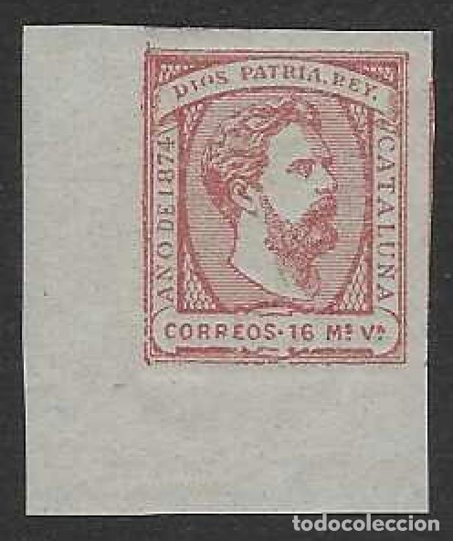 Sellos: EDIFIL 157 CARLOS VII. SELLO CARLISTA 1874. 16 MARAVEDIS. MNH **
