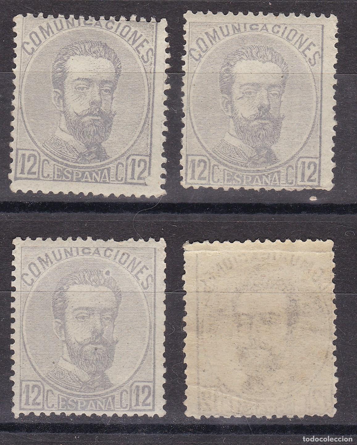 Sellos: FC-107-Cl&aacute;sicos Amadeo I Edifil 122 x 4 Sellos ** Sin Fijasellos . VARIEDADES++ 100 e. BUENA CALIDAD