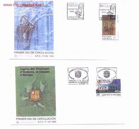 Sellos: 29-19. SPD Andorra 1995 - Foto 1