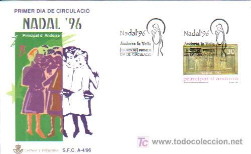 Sellos: ANDORRA SPD NAVIDAD 1996 - Foto 1