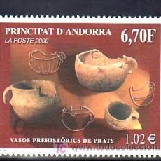 Sellos: ANDORRA FR. 538 SIN CHARNELA, VASIJAS PREHISTORICAS DE PRATS, . Lote 8731249