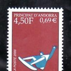Sellos: ANDORRA FR. 526 SIN CHARNELA, DEPORTE, SURF EN LA NIEVE, . Lote 8731410