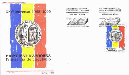 Sellos: ANDORRA SPD CIRCULO DE ARTE Y LETRAS - Foto 1