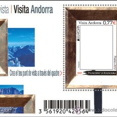 Sellos: ANDORRA FRANCESA 2012 - EUROPA - VISITAR ANDORRA - 1 BLOCK. Lote 400745089