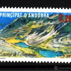 Sellos: ANDORRA 351** - AÑO 1986 - TURISMO - LAGO DE ANGONELLA. Lote 126690091