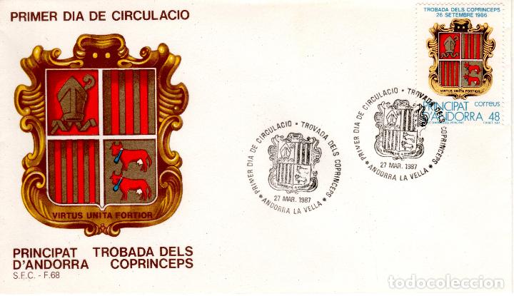 Sellos: ENCUENTRO ENTRE LOS COPR&Iacute;NCIPES.-1987