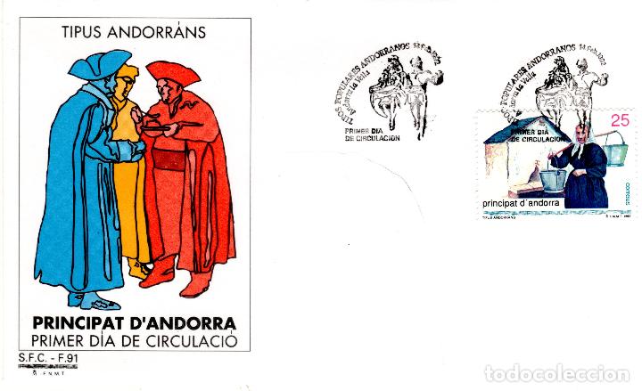 Sellos: TIPOS ANDORRANOS.-1992 - Foto 1